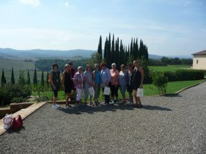 After a great lunch and wine tasting at Altesino Winery