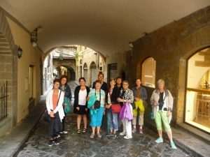 On our walking tour of Florence