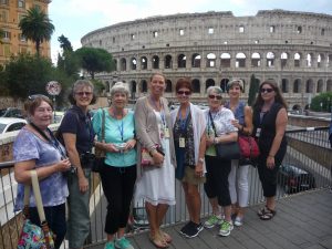 In front of the Coloseum
